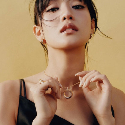 [Amore]TRINITY MEDIUM  DIAMONDS NECKLACE