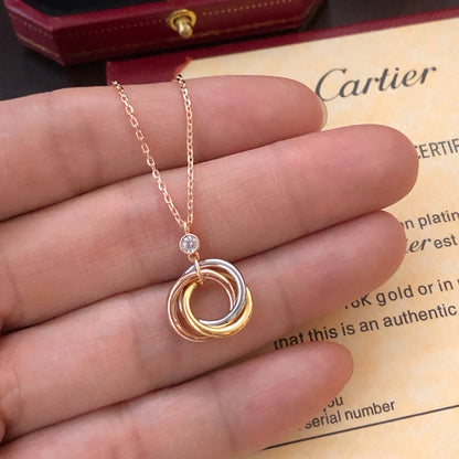 [Amore]TRINITY  NECKLACE 1 DIAMOND