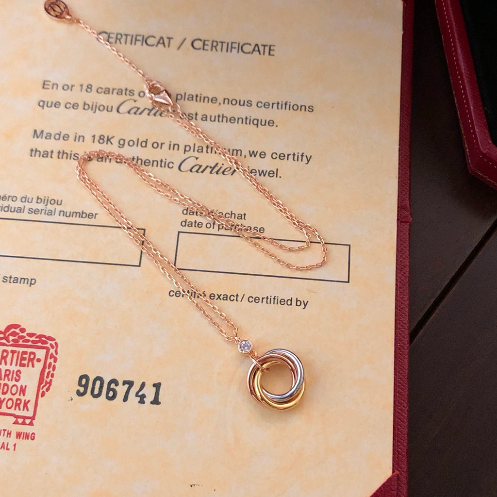 [Amore]TRINITY  NECKLACE 1 DIAMOND