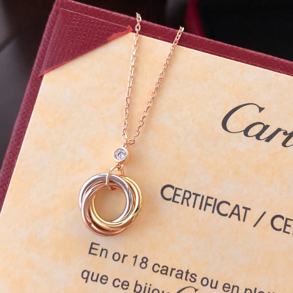 [Amore]TRINITY  NECKLACE 1 DIAMOND