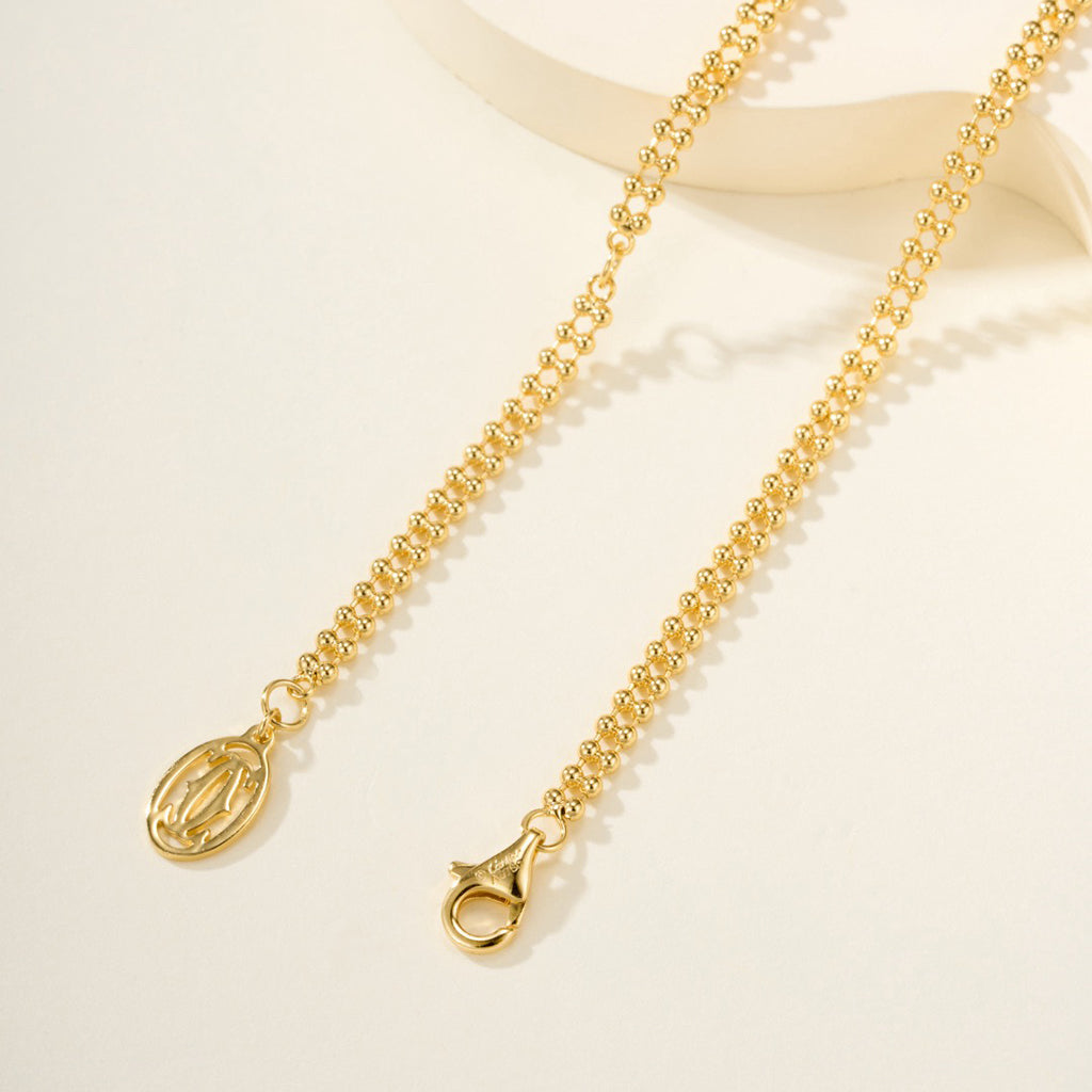 [Amore]TRINITY LARGE FULL DIAMOND  NECKLACE