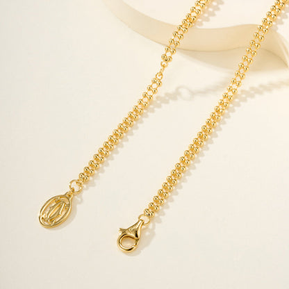 [Amore]TRINITY LARGE FULL DIAMOND  NECKLACE