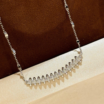 [Amore]CLASH  SMALL FULL DIAMOND NECKLACE
