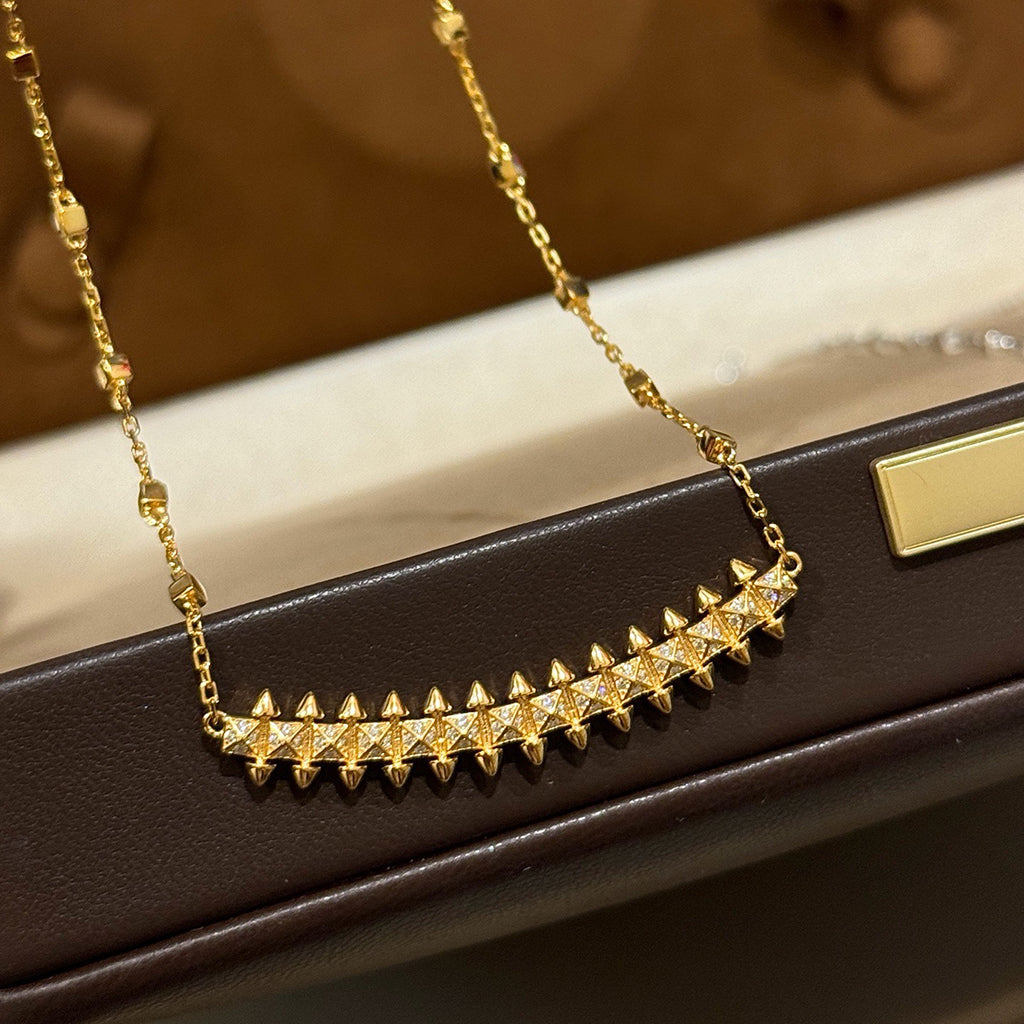 [Amore]CLASH  SMALL FULL DIAMOND NECKLACE
