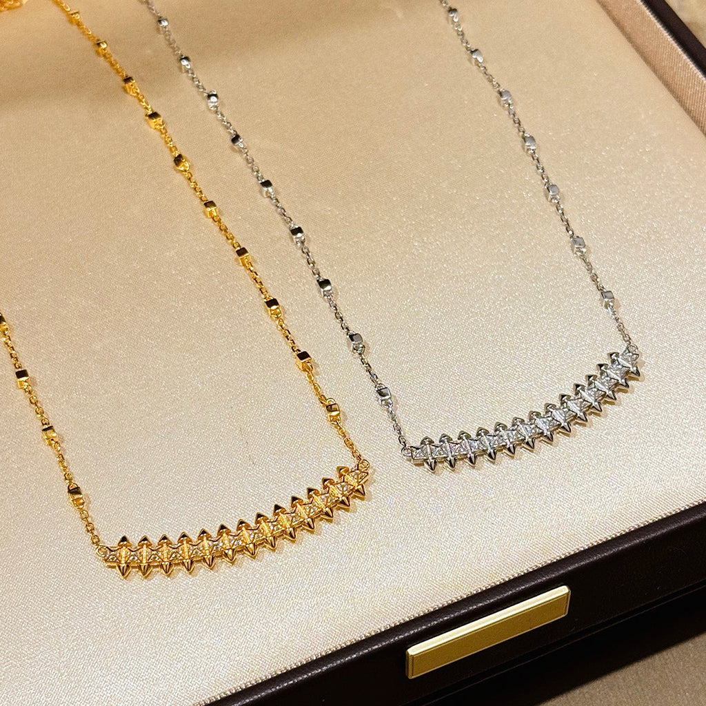 [Amore]CLASH  SMALL FULL DIAMOND NECKLACE