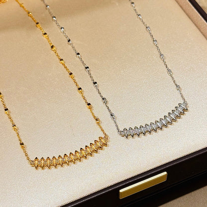 [Amore]CLASH  SMALL FULL DIAMOND NECKLACE