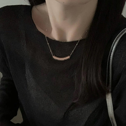 [Amore]CLASH  SMALL FULL DIAMOND NECKLACE