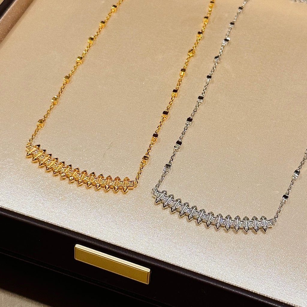 [Amore]CLASH  SMALL FULL DIAMOND NECKLACE