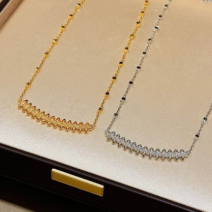 [Amore]CLASH  SMALL FULL DIAMOND NECKLACE