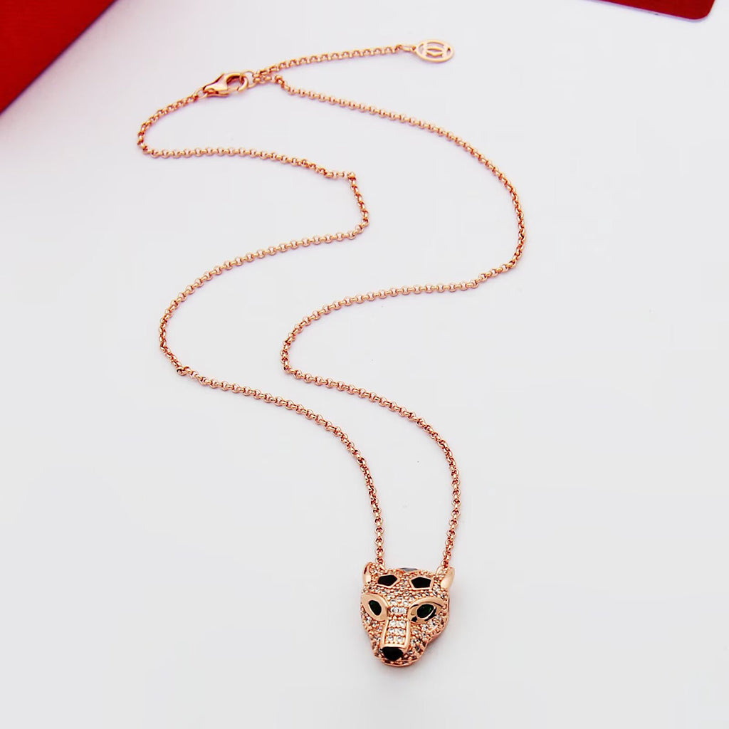 [Amore]PANTHERE FULL DIAMOND NECKLACE