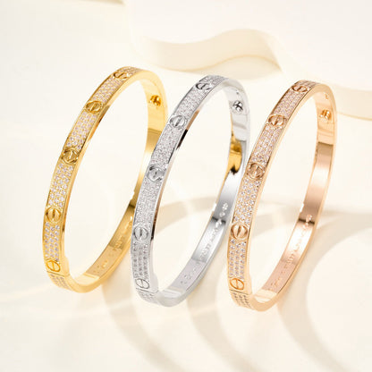 [Amore]LOVE BRACELET 4.8MM DIAMOND-PAVED