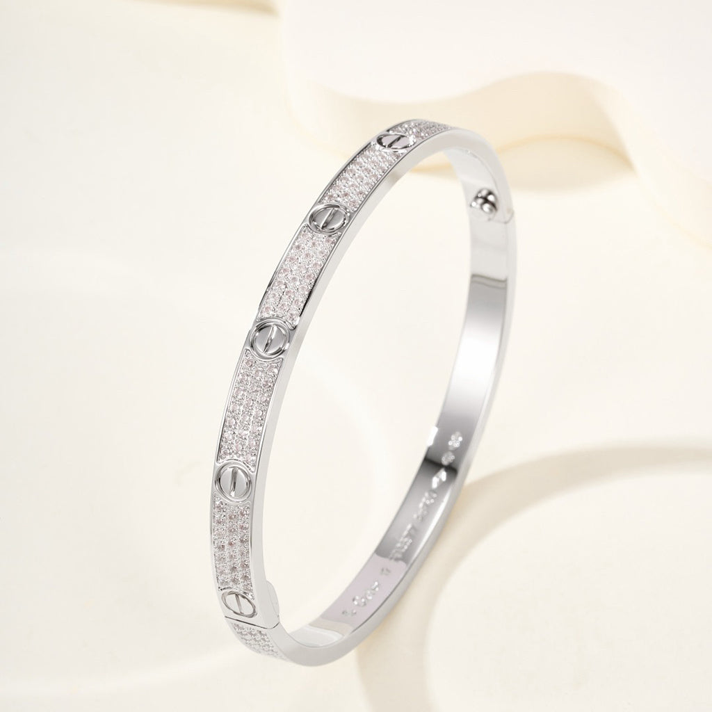 [Amore]LOVE BRACELET 4.8MM DIAMOND-PAVED