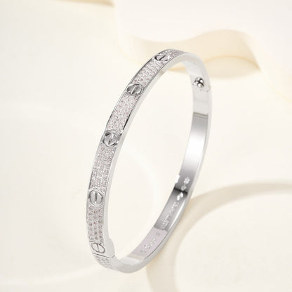 [Amore]LOVE BRACELET 4.8MM DIAMOND-PAVED