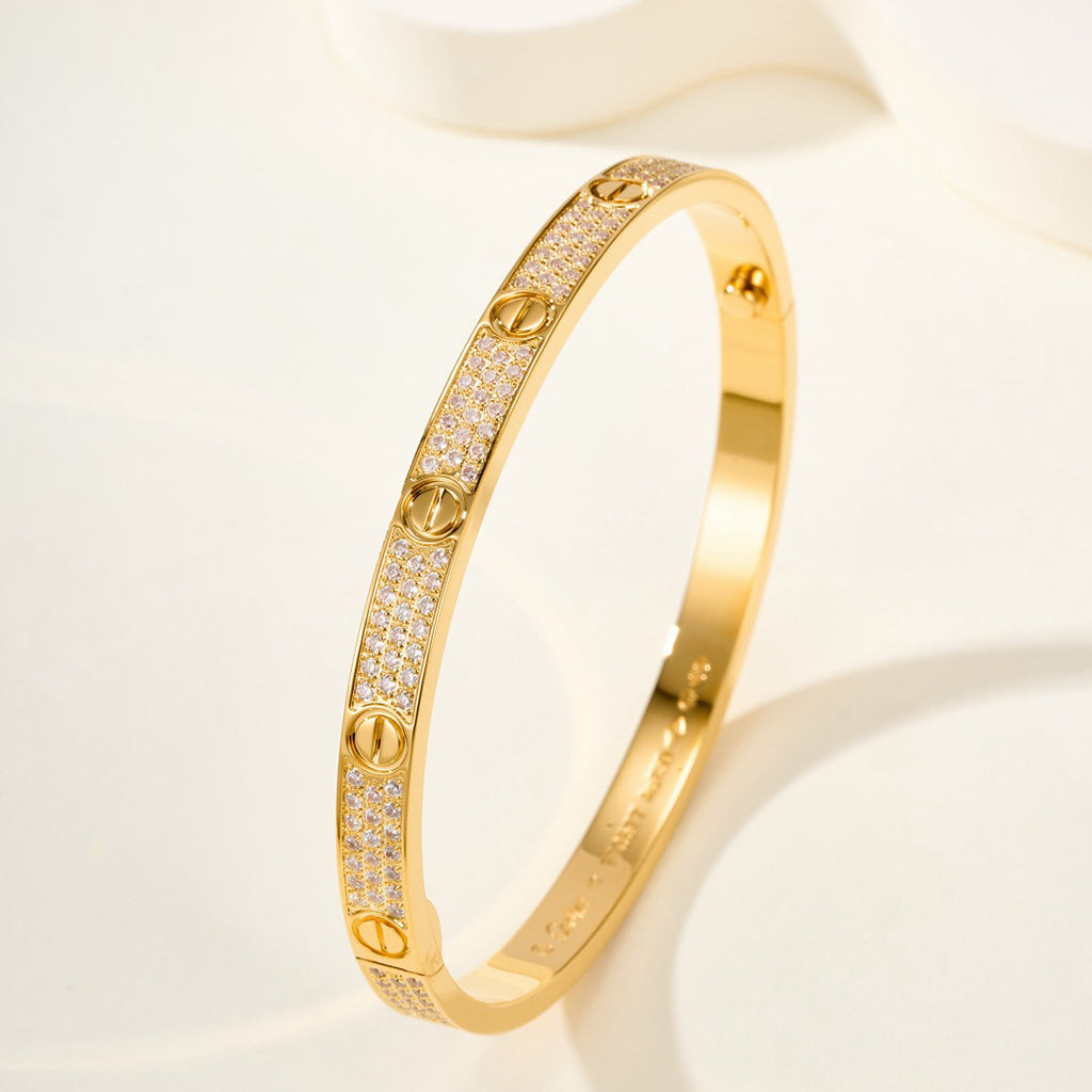[Amore]LOVE BRACELET 4.8MM DIAMOND-PAVED