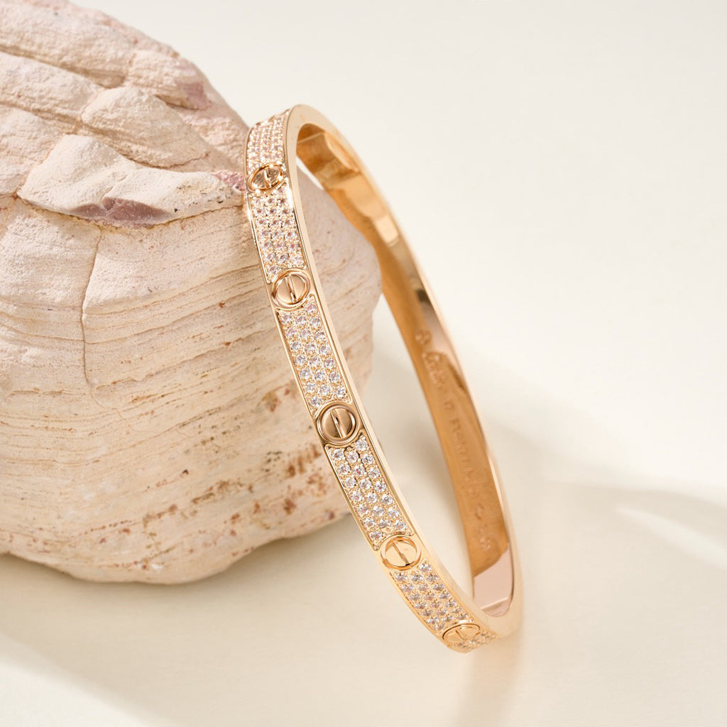 [Amore]LOVE BRACELET 4.8MM DIAMOND-PAVED