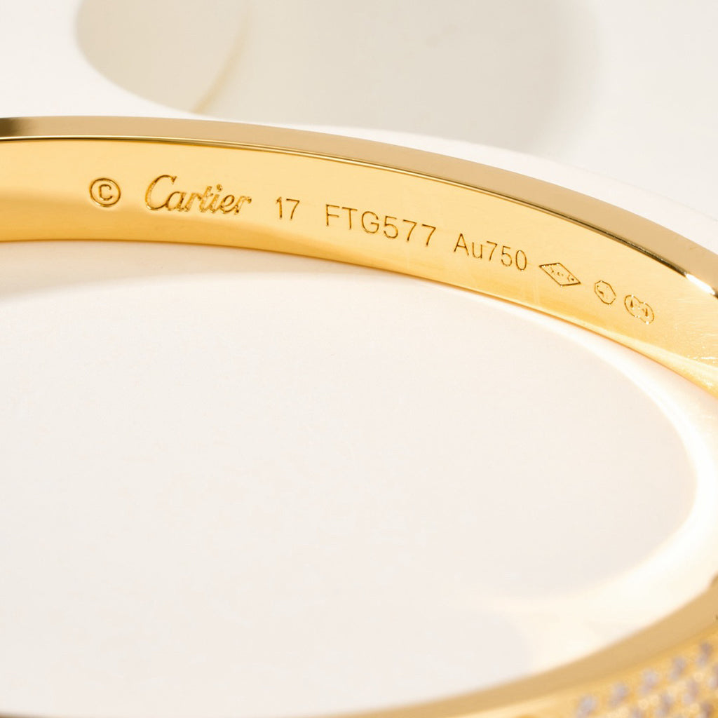 [Amore]LOVE BRACELET 4.8MM DIAMOND-PAVED
