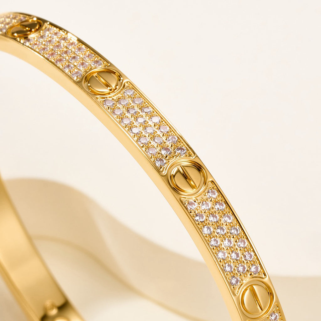 [Amore]LOVE BRACELET 4.8MM DIAMOND-PAVED