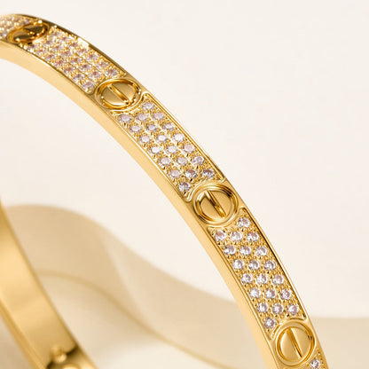 [Amore]LOVE BRACELET 4.8MM DIAMOND-PAVED