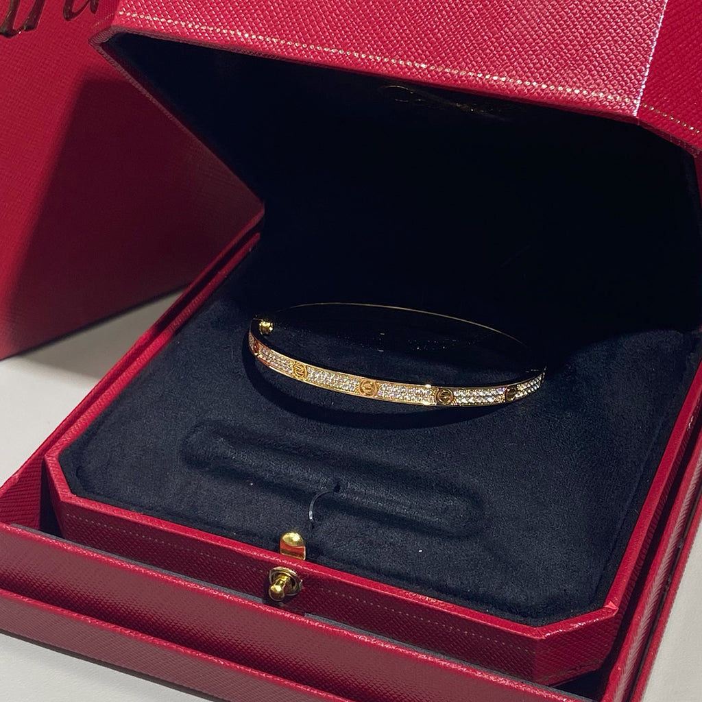 [Amore]LOVE BRACELET 3.65MM DIAMOND-PAVED