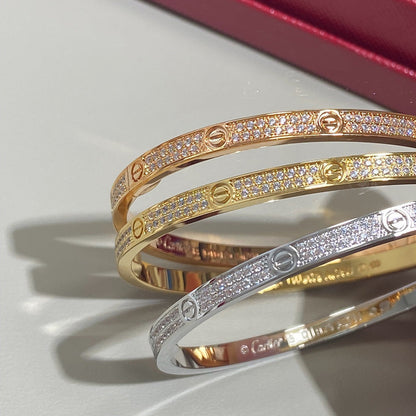[Amore]LOVE BRACELET 3.65MM DIAMOND-PAVED