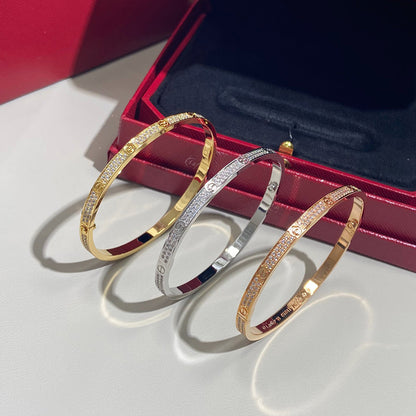 [Amore]LOVE BRACELET 3.65MM DIAMOND-PAVED