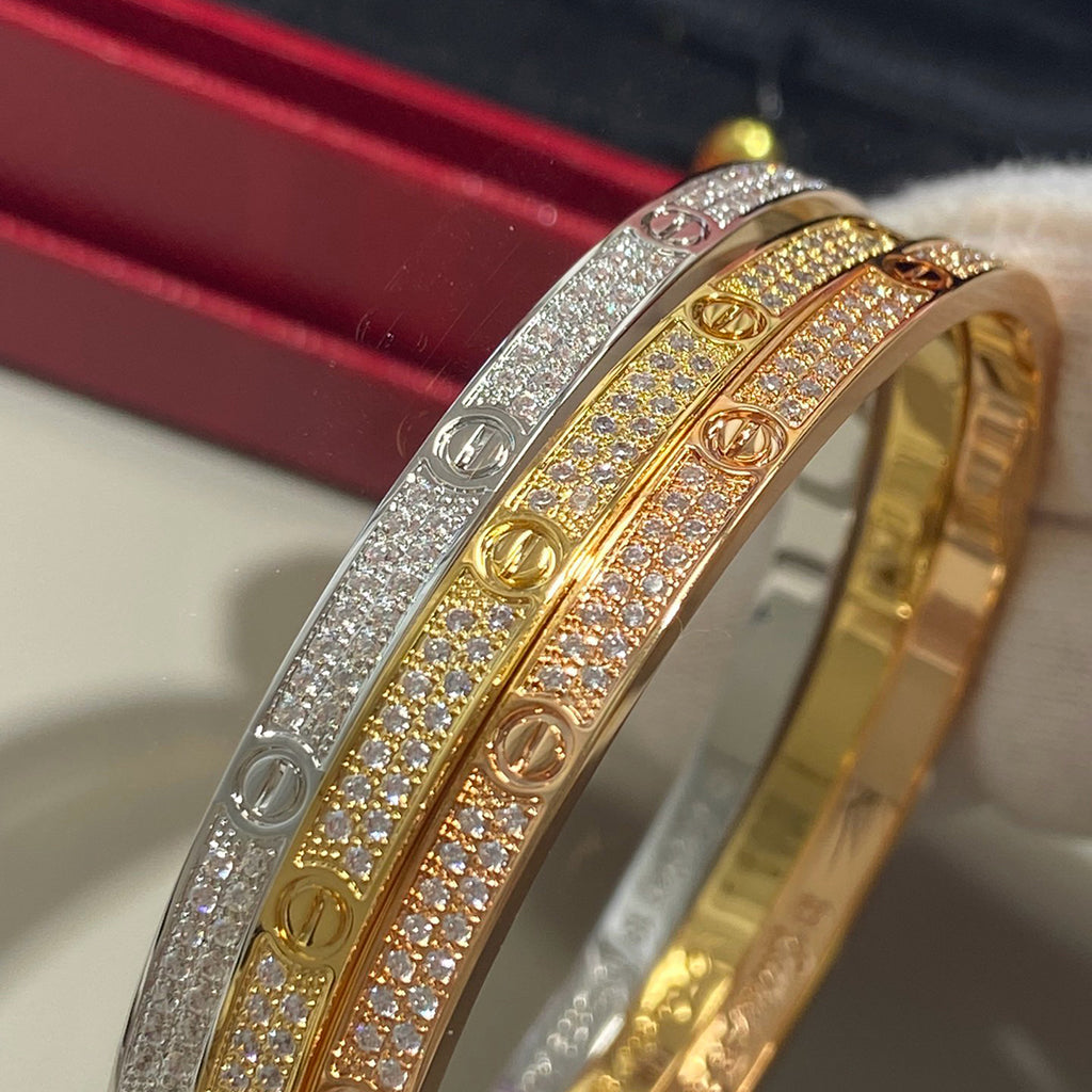 [Amore]LOVE BRACELET 3.65MM DIAMOND-PAVED