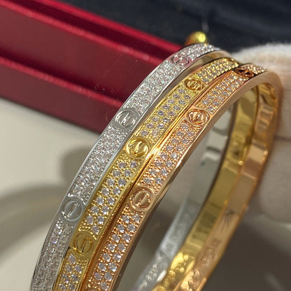 [Amore]LOVE BRACELET 3.65MM DIAMOND-PAVED