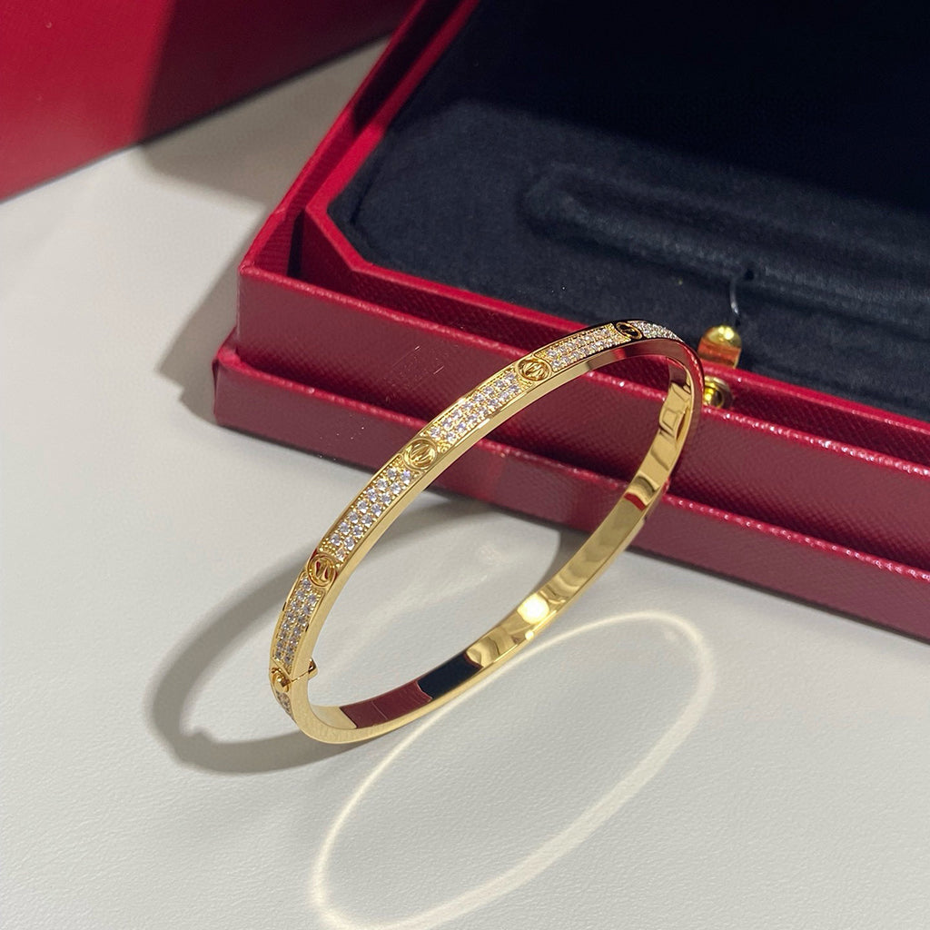 [Amore]LOVE BRACELET 3.65MM DIAMOND-PAVED