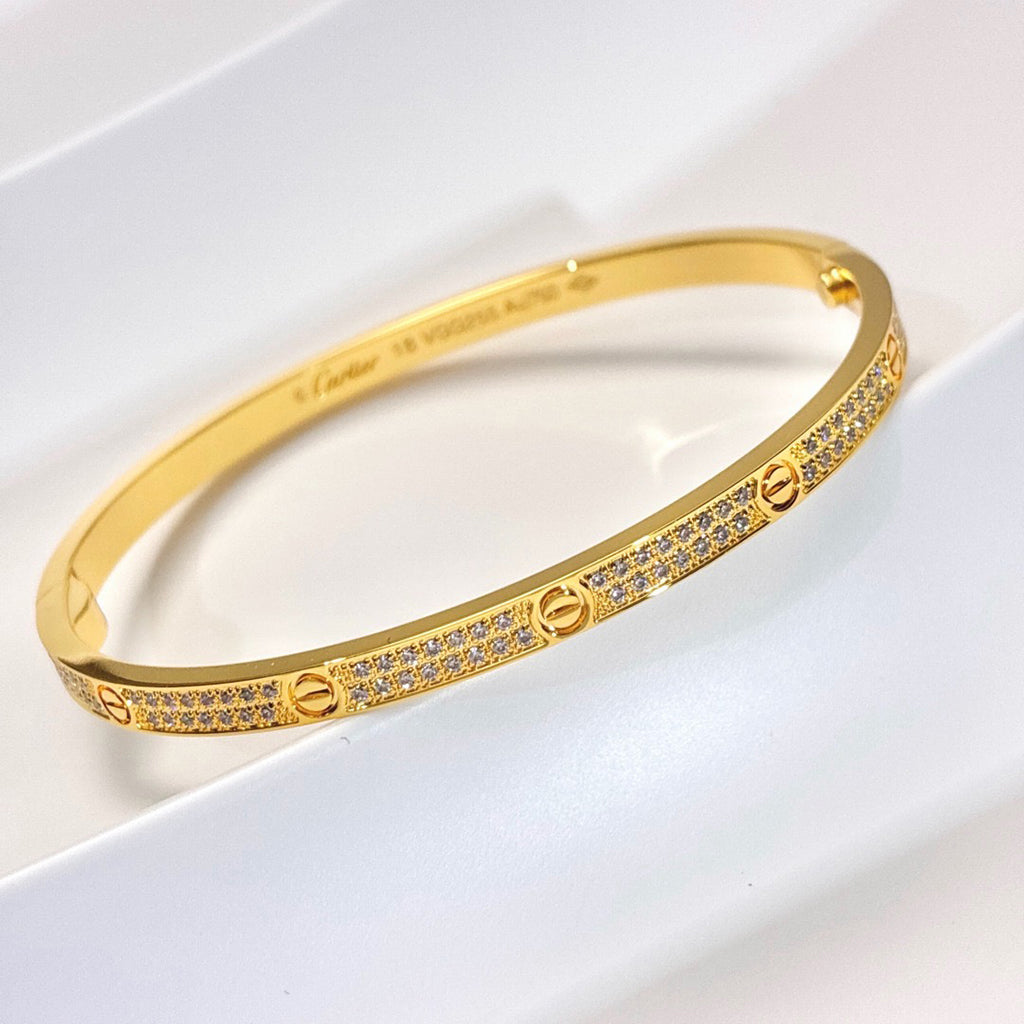 [Amore]LOVE BRACELET 3.65MM DIAMOND-PAVED
