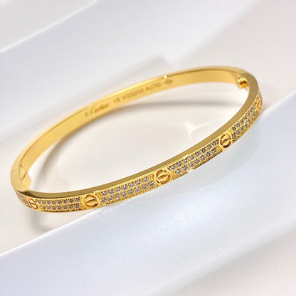 [Amore]LOVE BRACELET 3.65MM DIAMOND-PAVED