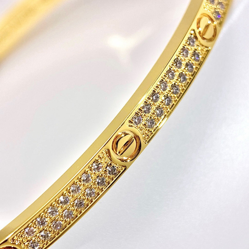 [Amore]LOVE BRACELET 3.65MM DIAMOND-PAVED