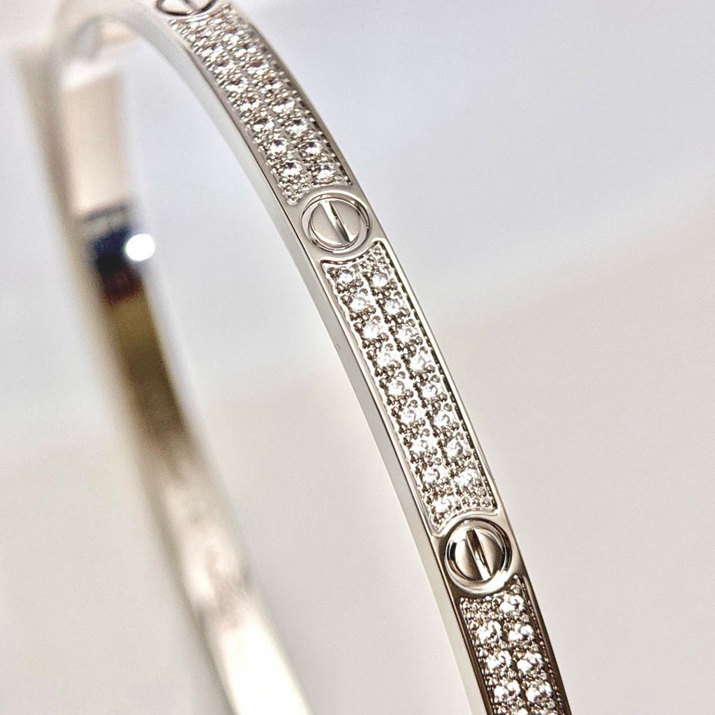 [Amore]LOVE BRACELET 3.65MM DIAMOND-PAVED