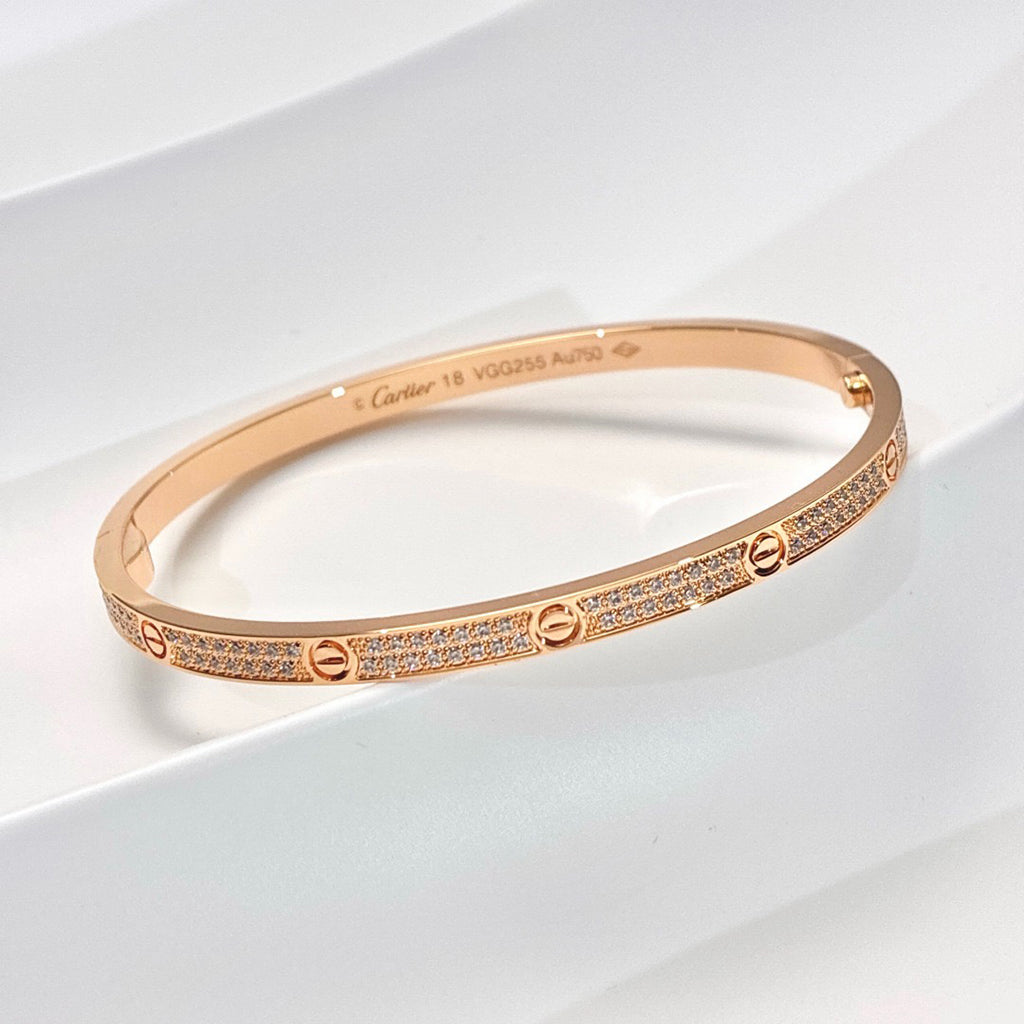 [Amore]LOVE BRACELET 3.65MM DIAMOND-PAVED