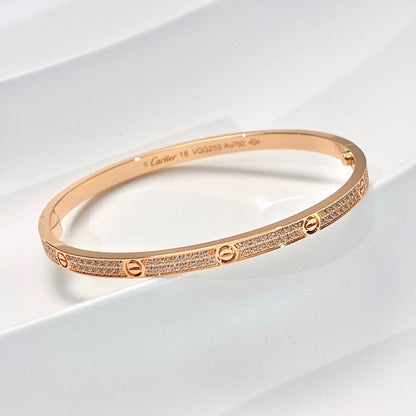 [Amore]LOVE BRACELET 3.65MM DIAMOND-PAVED
