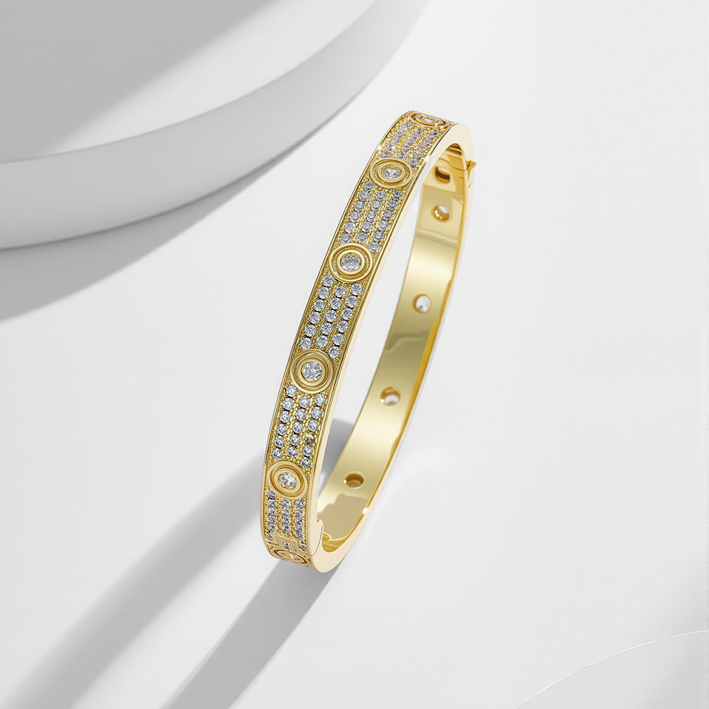 [Amore]LOVE BRACELET 6.1MM DIAMOND-PAVED 10 BIG DIAMONDS