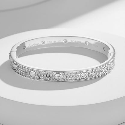 [Amore]LOVE BRACELET 6.1MM DIAMOND-PAVED 10 BIG DIAMONDS