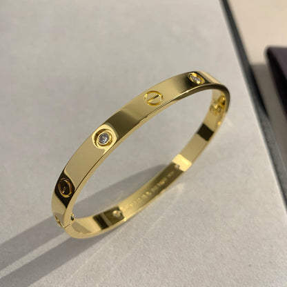 [Amore]LOVE BRACELET 6.1MM 4 DIAMONDS