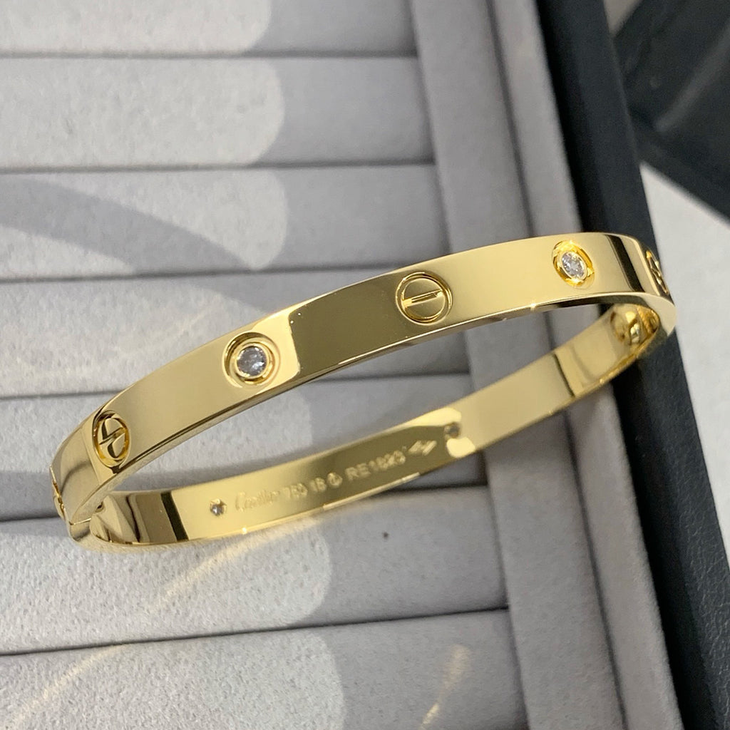 [Amore]LOVE BRACELET 6.1MM 4 DIAMONDS