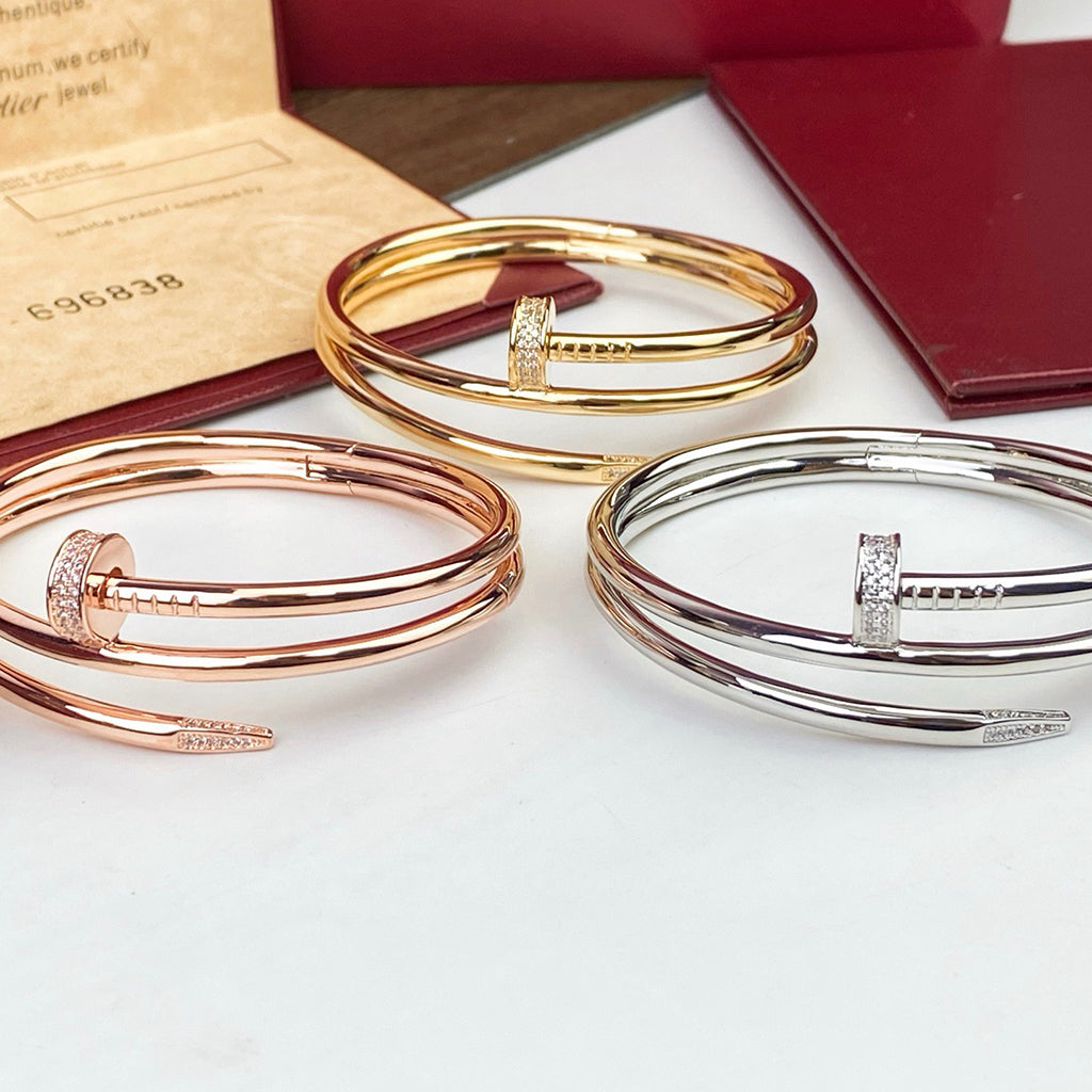 [Amore]JUSTE BRACELET 3.5MM DOUBLE ROW DIAMOND