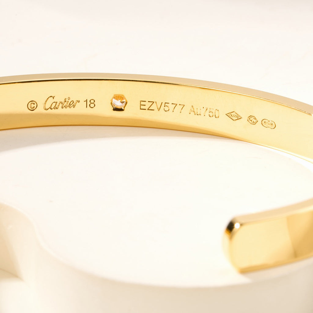 [Amore]LOVE BRACELET 6.1MM 1 DIAMOND OPEN CUFF