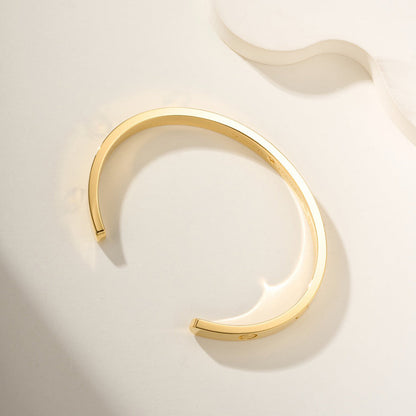 [Amore]LOVE BRACELET 6.1MM 1 DIAMOND OPEN CUFF