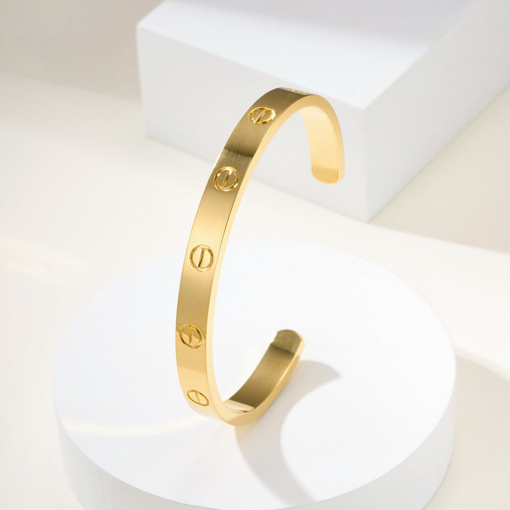 [Amore]LOVE BRACELET 6.1MM OPEN CUFF