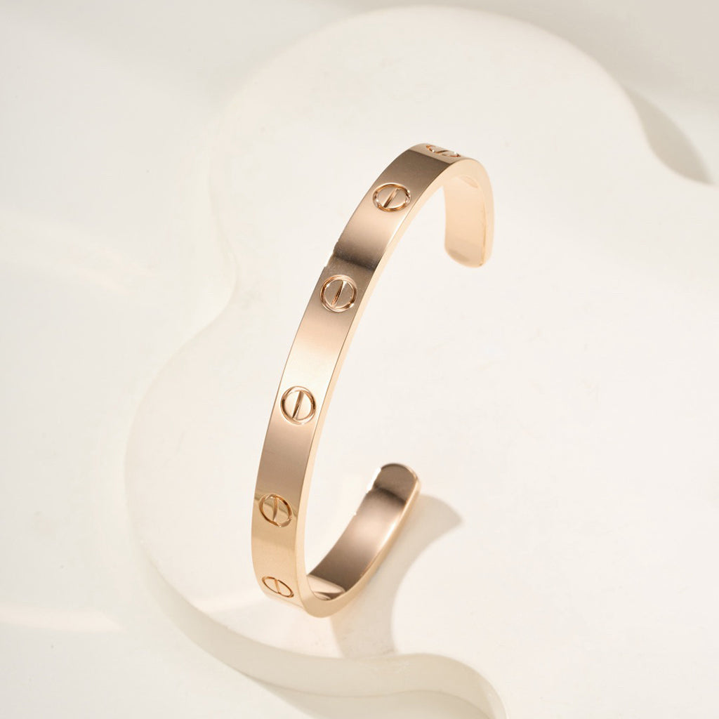 [Amore]LOVE BRACELET 6.1MM OPEN CUFF