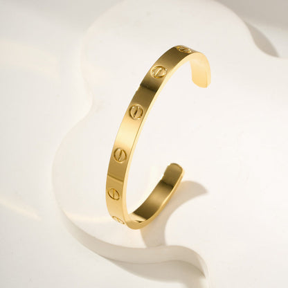 [Amore]LOVE BRACELET 6.1MM OPEN CUFF
