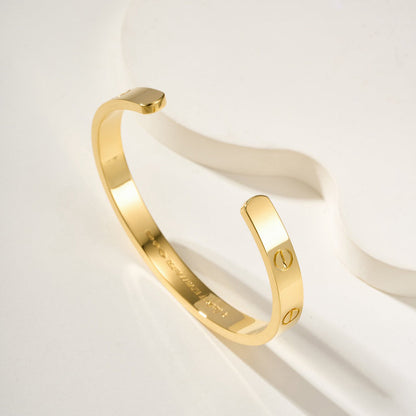 [Amore]LOVE BRACELET 6.1MM OPEN CUFF