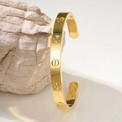 [Amore]LOVE BRACELET 6.1MM OPEN CUFF