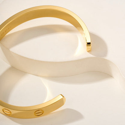 [Amore]LOVE BRACELET 6.1MM OPEN CUFF