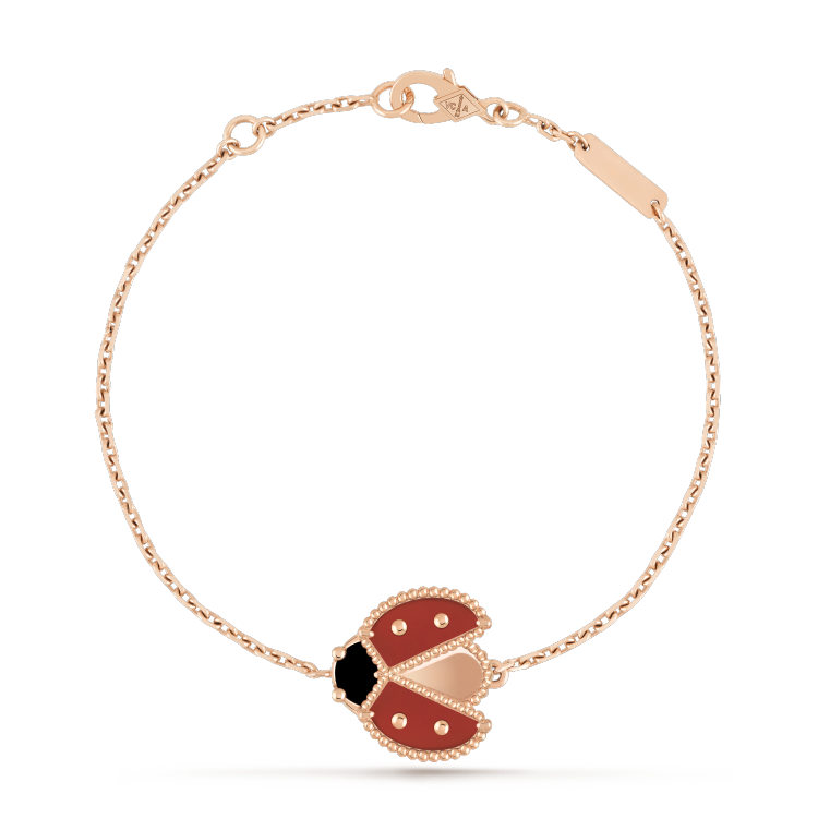 [Amore]LUCKY SPRING 1 MOTIF PINK GOLD BRACELET