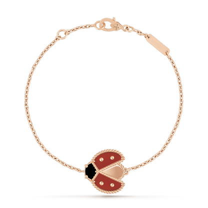 [Amore]LUCKY SPRING 1 MOTIF PINK GOLD BRACELET
