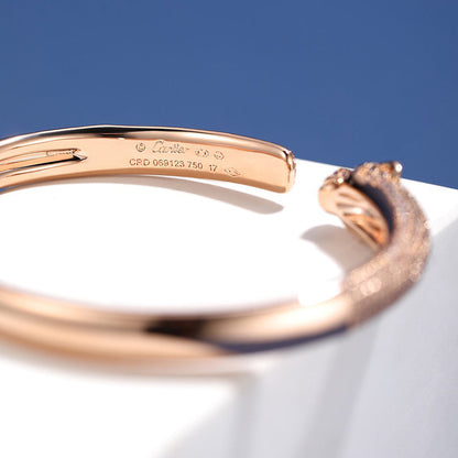 [Amore]PANTHERE FULL DIAMOND OPEN BRACELET